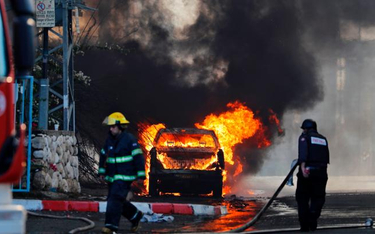 Jedna z rakiet Islamskiego Dżihadu wywołała pożar w fabryczce w miejscowości Sderot