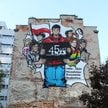 Mural na warszawskiej Woli upamiętnia 45 rocznicę powstania NZS.
