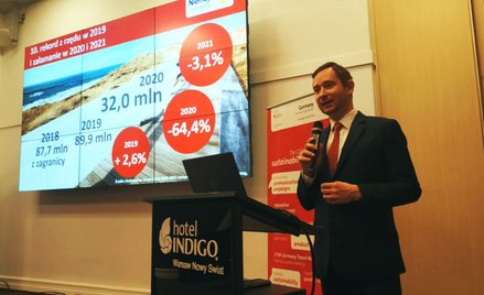 Spotkanie prowadził Tomasz Pędzik z polskiego biura DZT