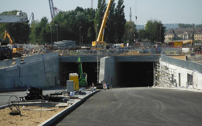 Budowa tunelu pod Martwą Wisłą w Gdańsku (stan z 17 września 2014) (Creative Commons Attribution-Sha