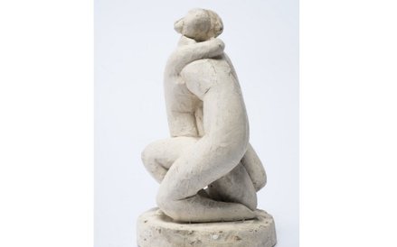 August Zamoyski „ Ich dwoje”, około 1920, Zakopane, gips, fot. Piotr Jamski, archiwum MNW