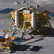 Yutu zjeżdża z rampy lądownika na Księżycu - symulacja / Beijing Institute of Spacecraft System Engi