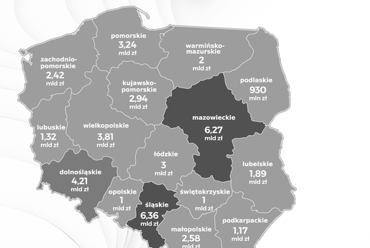 Zadłużenie konsumentów w danym województwie