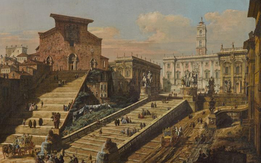 Widok Kapitolu z kościołem Santa Maria in Aracoeli powstał w 1768 roku dla polskiego króla