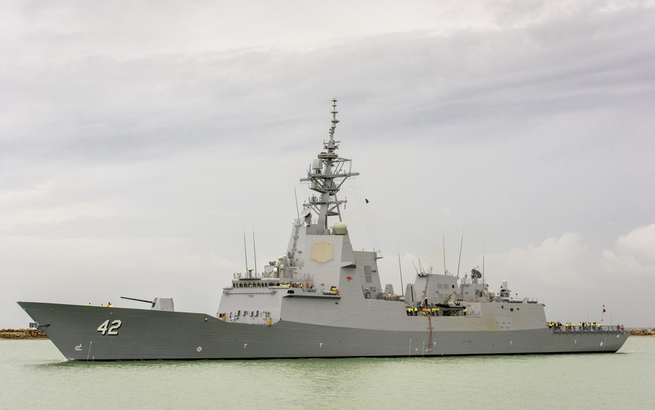 Niszczyciel rakietowy HMAS Sydney typu Hobart. Fot./Royal Australian Navy.