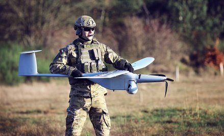 Tegoroczne MSPO zdominowała prezentacja systemów dronowych. Na zdjęciu system FlyEye Grupy WB
