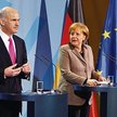 Georgios Papandreu, premier Grecji, starał się w piątek o poparcie Angeli Merkel, kanclerz Niemiec