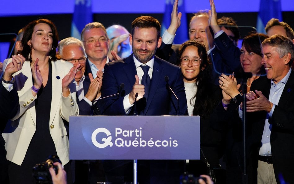 Lider Parti Québécois Paul St-Pierre Plamondon. Poprzednio PQ tworzyło rząd po wyborach w 2012 r.