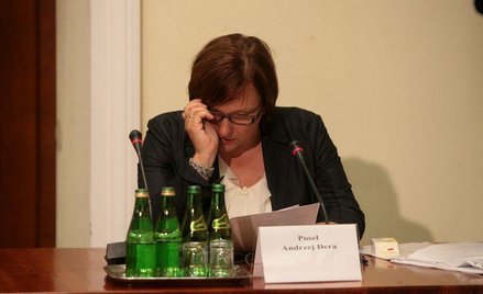 Beata Kempa podczas wczorajszego posiedzenia komisji