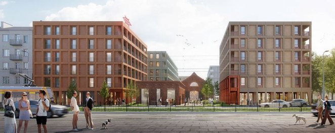Projekt zakłada powstanie siedmiu budynków mieszkalnych, w których znajdą się 242 lokale