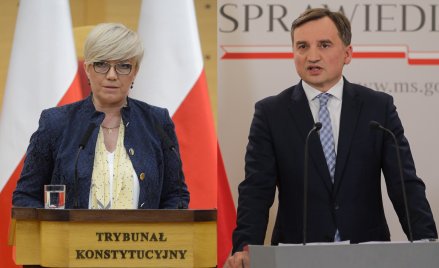 Prezes TK Julia Przyłębska, minister sprawiedliwości Zbigniew Ziobro