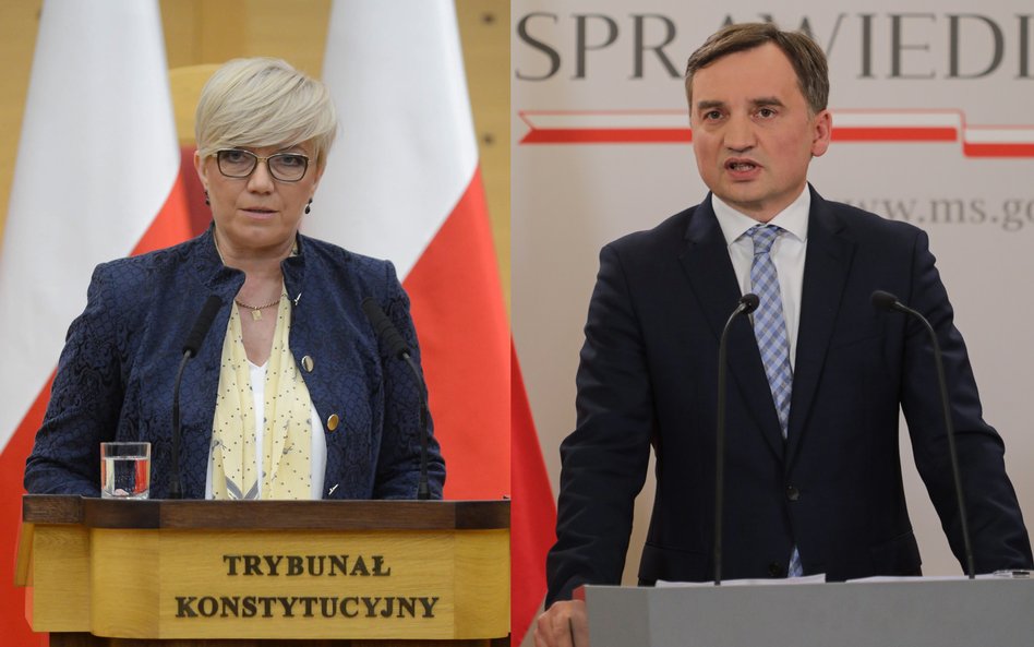 Prezes TK Julia Przyłębska, minister sprawiedliwości Zbigniew Ziobro