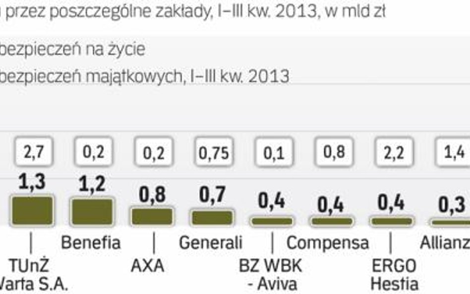 Firmy ubezpieczeniowe zarabiają mniej, ale zbyt długo odkładały inwestycje