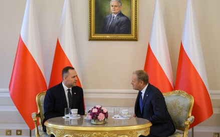 Karol Nawrocki i Donald Tusk