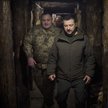 Wołodymyr Zełenski w okopach