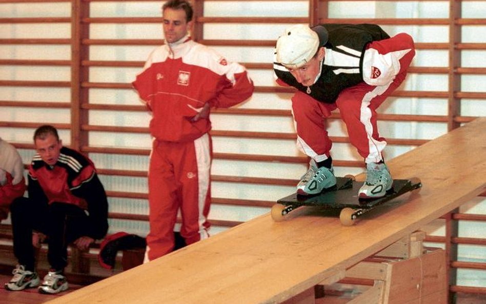 Trening w ośrodku w Wiśle, 2002 r.