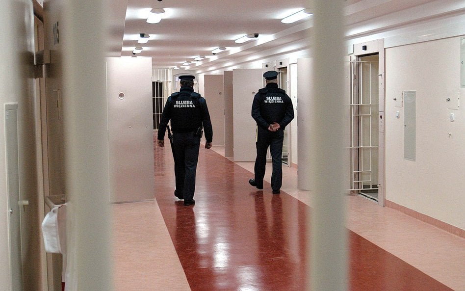 Strażnicy w Zakładzie Karnym w Goleniowie (woj. zachodniopomorskie)
