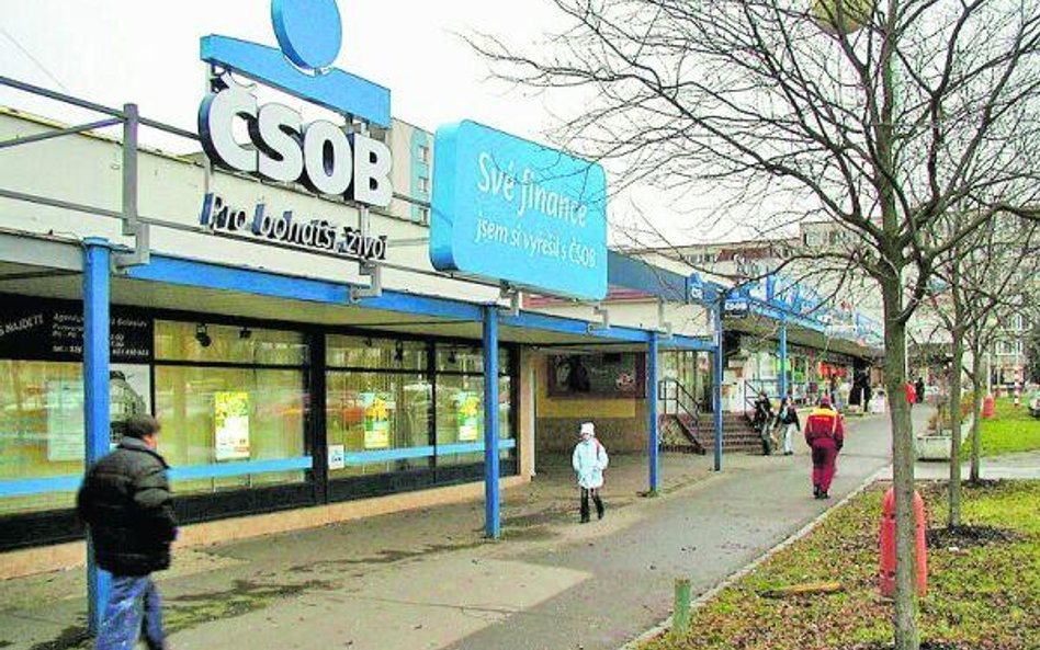 CSOB to dru­gi pod wzglę­dem wiel­ko­ści bank Czech. Pod wzglę­dem ak­ty­wów nie­wie­le ustę­pu­je l