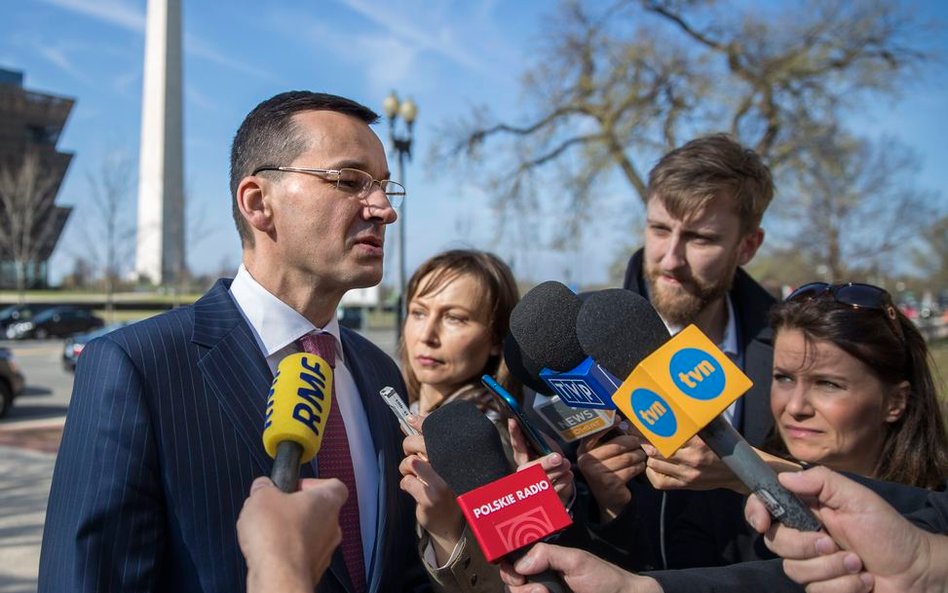 Wicepremier Mateusz Morawiecki przed Departamentem Handlu Stanów Zjednoczonych