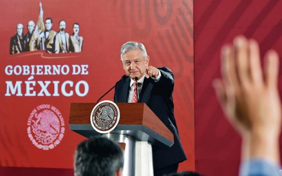 Andres Obrador, lewicowy prezydent Meksyku, chce uniknąć wojny handlowej.