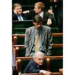 Lech Nikolski z premierem Leszkiem Millerem, Sejm, maj 2002 r.
