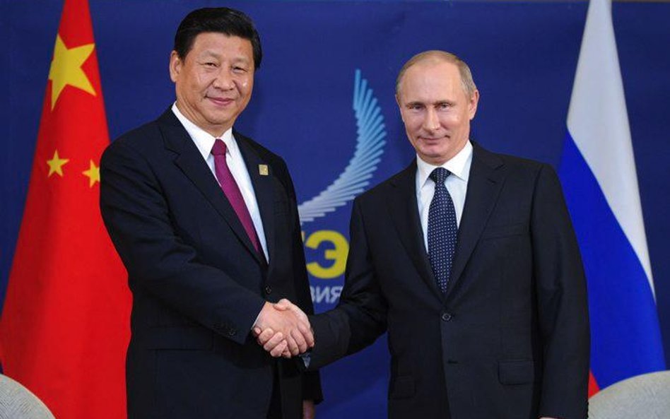 Xi Jinping, prezydent Chin, i Władimir Putin, prezydent Rosji