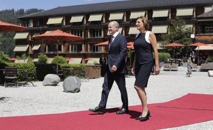 Olaf Scholz i jego żona, Britta Ernst