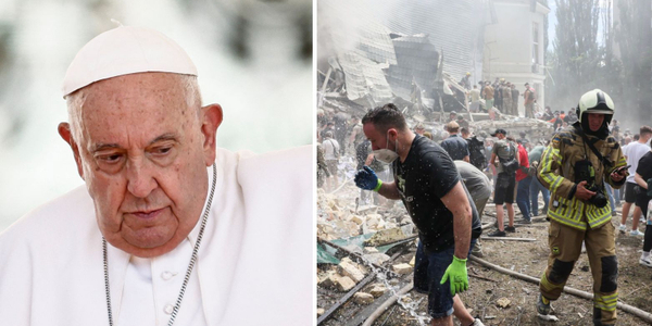 Papież zabrał głos w sprawie ataku na szpital dziecięcy w Kijowie. Nie wspomniał o Rosji