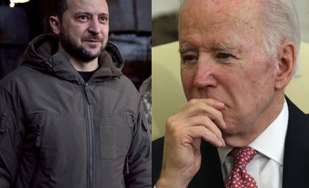 Wołodymyr Zełenski i Joe Biden