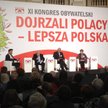 Językoznawcy Anna Cegieła i Jerzy Bralczyk oraz historyk Andrzej Nowak podczas Kongresu Obywatelskie