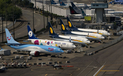 Uziemione samoloty na Boeing Field w Seattle