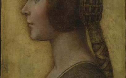 Na tym obrazie, nazywanym teraz "La Bella Principessa", Leonardo da Vinci pozostawił odcisk palca