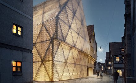 Za projekt nowego budynku, a także trwającą właśnie rewitalizację sąsiadujących z nim starych domów,