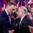 Andrzej Duda i Jarosław Kaczyński na lutowej konwencji