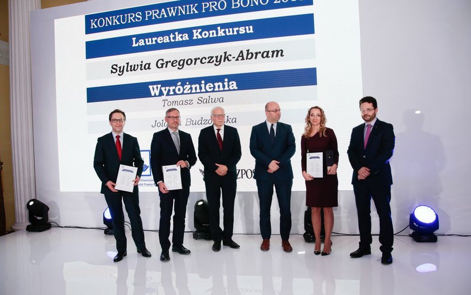 Tomasz Salwa (prokurator w stanie spoczynku, wyróżniony w Pro Bono 2016), Benedykt Fiutkowski, Marek