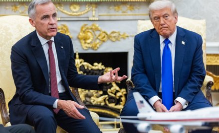Prezydent USA Donald Trump wielokrotnie ostro krytykował politykę Marka Carneya, premiera Kanady, al