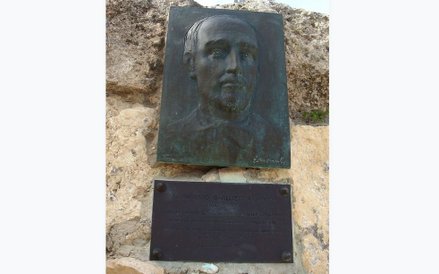 Antonio Barluzzi - tablica na Górze Tabor