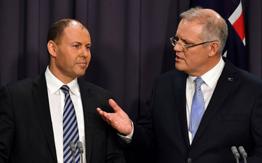 Premier Australii Scott Morrison (po prawej)