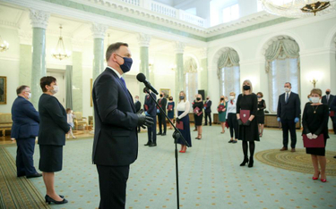 Uroczystość wręczenia nominacji sędziowskich w Pałacu Prezydenckim