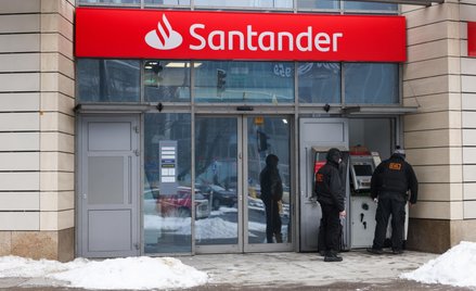 Jeden z oddziałów banku Santander w Warszawie