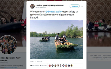 Beata Szydło o spływie Dunajcem: Ja tam byłam po prostu w pracy