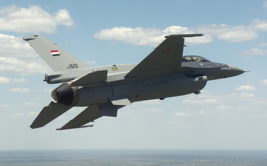 Samolot wielozadaniowy F-16C IQ Block 52 lotnictwa Iraku. Fot./Lockheed Martin.