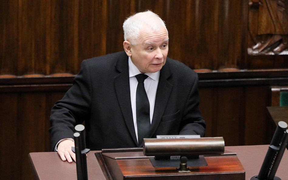 Jarosław Kaczyński w Sejmie