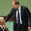 Premier Donald Tusk namawiał w Sejmie polityków PO do poparcia poprawki, która znosiła zapis o przez