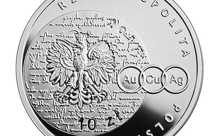 Na awersie monety widnieje również fragment dzieła „Rozprawy o biciu monety”.