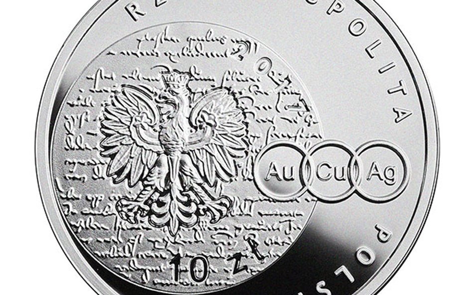 Na awersie monety widnieje również fragment dzieła „Rozprawy o biciu monety”.