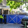 Policja na miejscu strzelaniny w okolicy jednego z hoteli przy ulicy Święty Marcin w Poznaniu