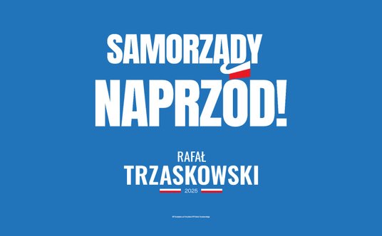 Banner promujący akcję "Samorządy Naprzód"