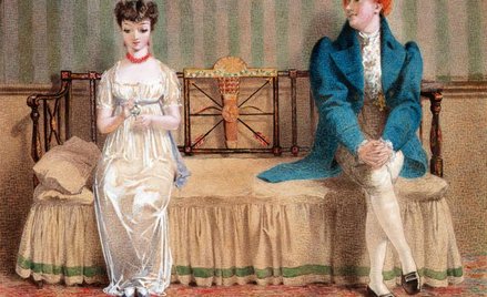 W XIX wieku kanapy nie służyły do leżenia. Grzecznie się na nich siedziało