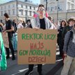 Protest studentów na Uniwersytecie Warszawskim